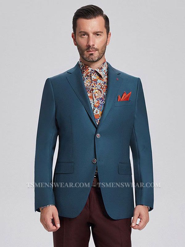 Stylish Solid Greenish Blue Blazers | Casual Suit Jacket
