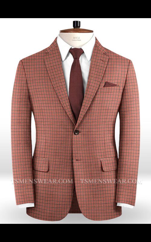 Latest Design Suits for Prom | Modern Two Buttons plaid Tuxedo