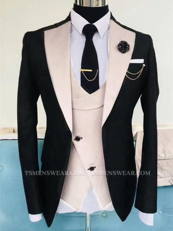 Black Wedding Tuxedos For Men | Formal Dinner Prom Outfit Suits