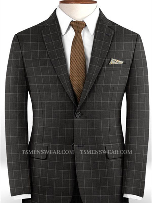 Brown Notched Lapel Tuxedo | Fashion Formal Business Men Blazer Suits