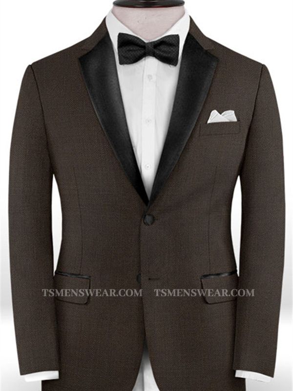 Dark Brown Formal Tuxedo for Business | Newest Two Pieces Men Suits Online