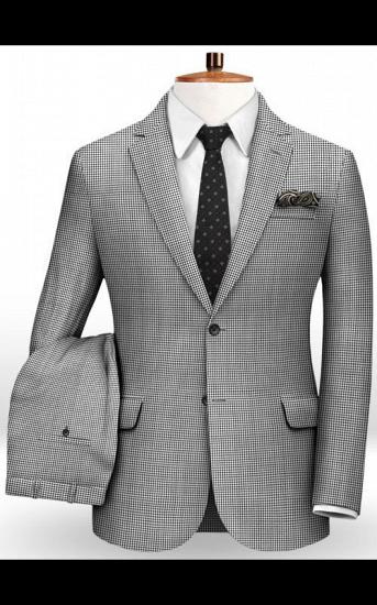 British Style Vintage Tuxedo Jacket | Men Business Suit Slim Fit with 2 Piece Set_2