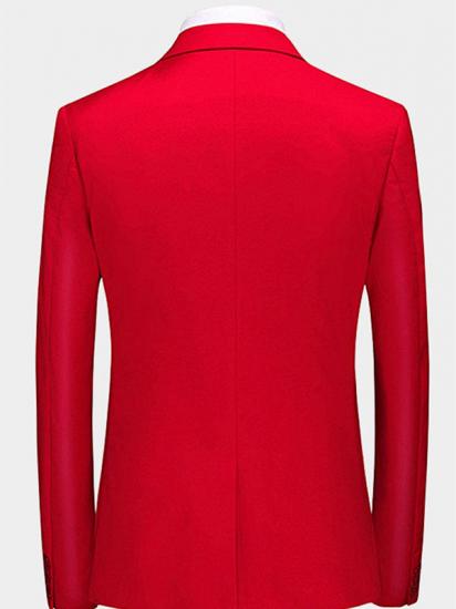 All Red Three Men Suits | Peak Lapel Fit Suit_2