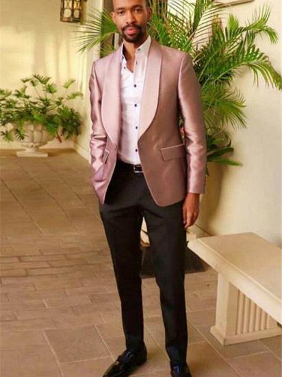 Light Pink Men Suits | Fashion Slim Fit Casual Tuxedo for Prom
