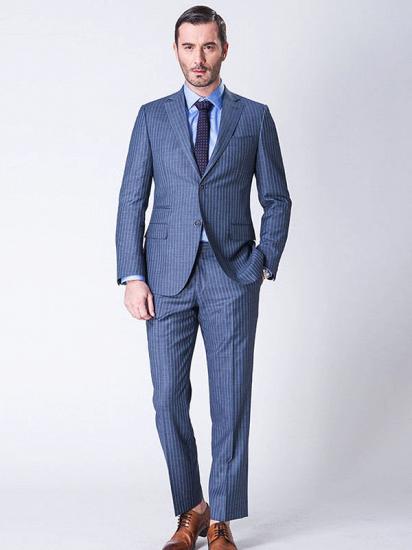 Amari Modern Stripes Made-to-Order Two Piece Blue Mens Suits_1
