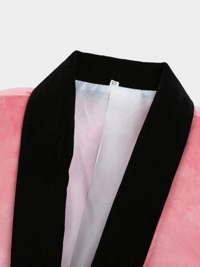 Light Pink Velvet Prom Suits for Men | Modern Mens Slim Fit Blazers_3