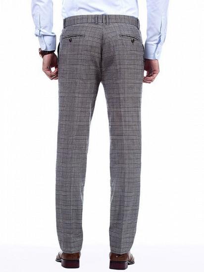 Dark Grey Checked Pattern New Arrival Formal Mens Suits for Business_8