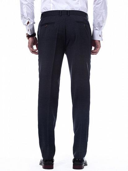Luxury Plaid Grey Mens Suits | Notch Lapel Suits for Men_8