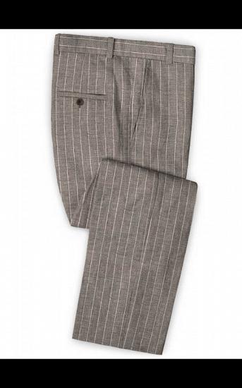 Fashion Striped Slim Fit Men Suits Online | Newest Two Piece Business Tuxedo_3