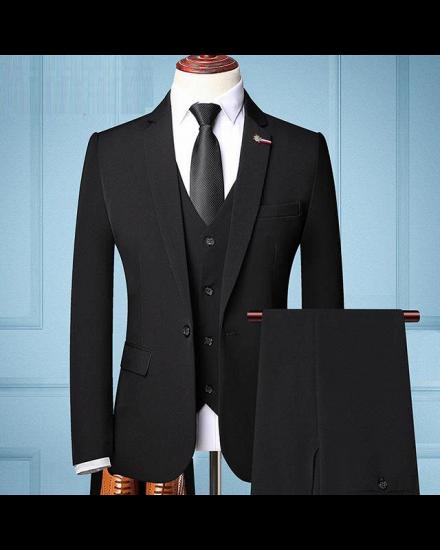 Three Pieces Groom Tuxedos | Groomsmen Best Man Suit Wedding Men Suits Bridegroom_2