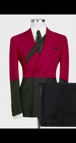 Rafael Fashion Red Bespoke Slim Fit Men Suits for Prom_1