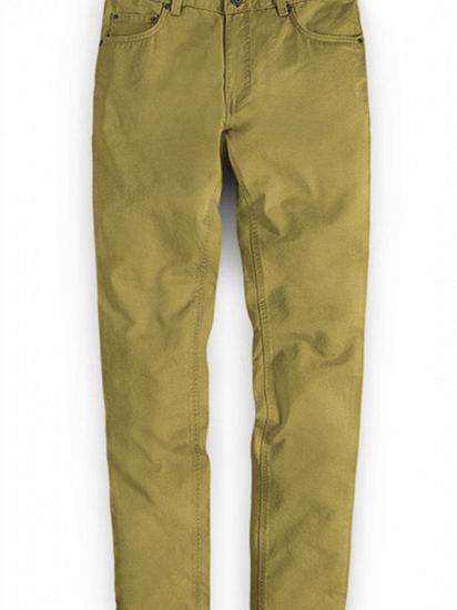 Vintage Formal Business Zipper Fly Pants for Men_1