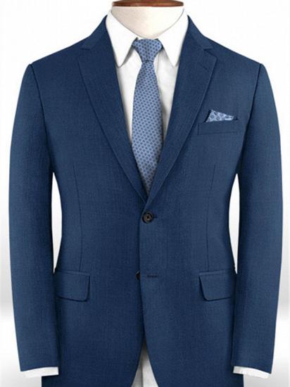 Gentleman Dark Navy New Stlyle Suits Tuxedo | Skinny Blazers Business Casual Prom Tuxedo_3