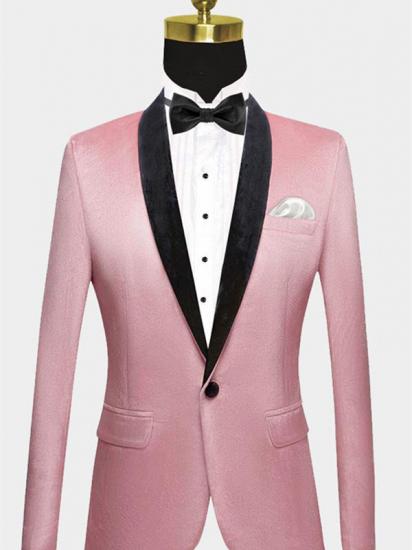 Light Pink Velvet Prom Suits for Men | Modern Mens Slim Fit Blazers_1