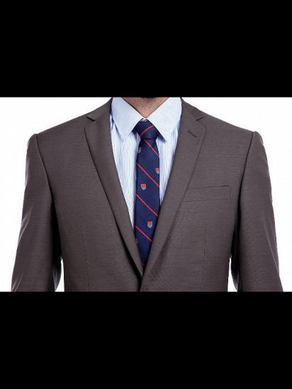 Casey Solid Chocolate Business Mens Suits Sale_4