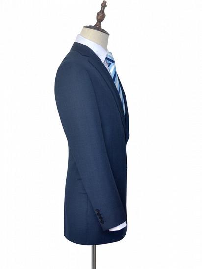Classic Notch Lapel Navy Suits for Men | Dark Blue Mens Suits for Groomsmen_4
