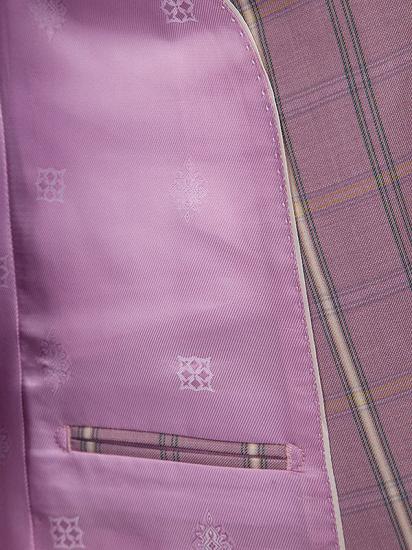 New Coming Plaid Pink Mens Suits with Flap Pocket_7