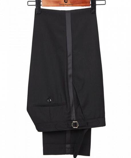 Omar Glamorous Black Peaked Lapel Men Suits for Prom_3
