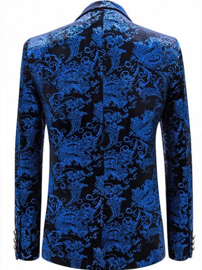 Cruz Royal Blue Notched Lapel Slim Fit Mens Blazer Jacket_2