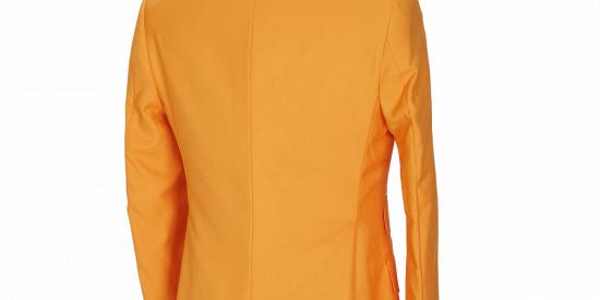 Benjamin New Arrival Orange Double Breasted Peaked Lapel Men Suits_3