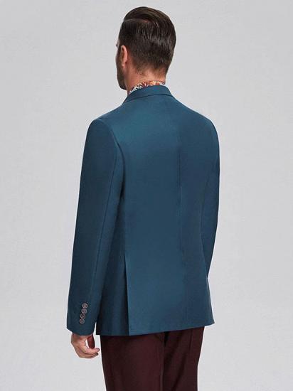 Stylish Solid Greenish Blue Blazers | Casual Suit Jacket_3