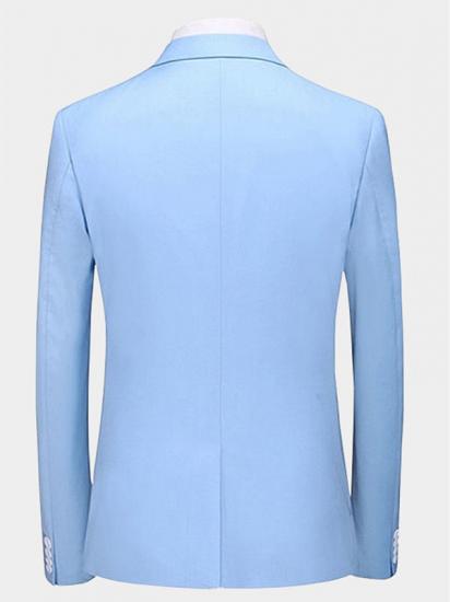 Classic Sky Blue Men Suits | Three Pieces Men Suits Sale_2
