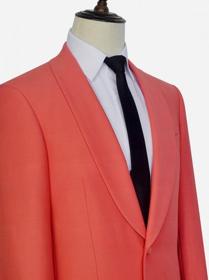 Shawl Lapel Orange Mens Suits | One Button Mens Prom Suits with Pants_3