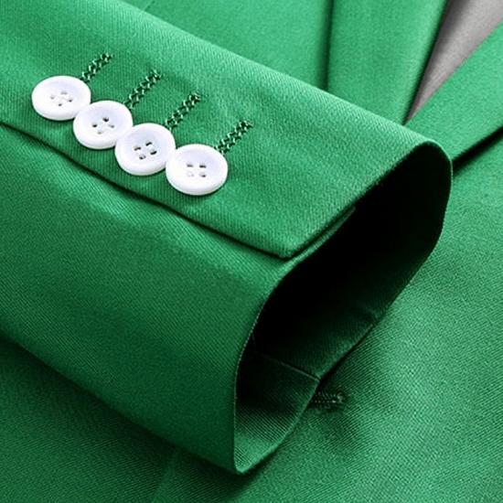 Three Piece Green Men Suits | Classic Notched Lapel Prom Suits_5