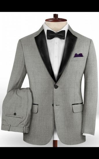 Business Grey Men Suits Online | New Fashion Slim Fit Latest Tuxedo_2
