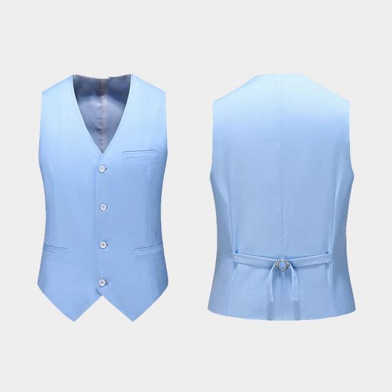 Classic Sky Blue Men Suits | Three Pieces Men Suits Sale_3