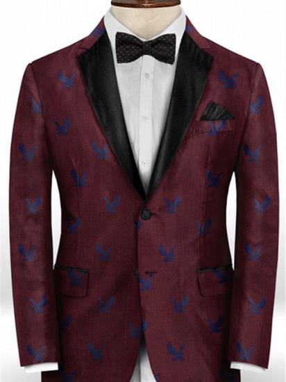 Burgundy Prom Tuxedo for Men | Young Men Suits Online_1