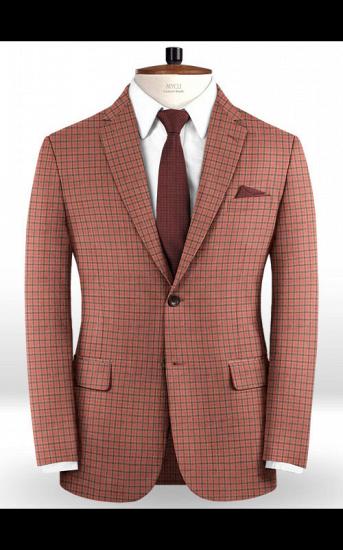Latest Design Suits for Prom | Modern Two Buttons plaid Tuxedo_1
