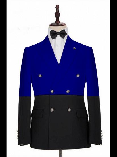 Rocco Bespoke Royal Blue Peaked Lapel Slim Fit Men's Blazer