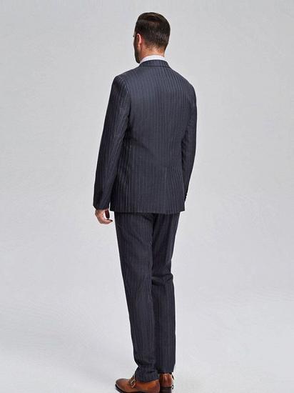 Gustavo Grey Stripes Stylish Black Suits for Men_3