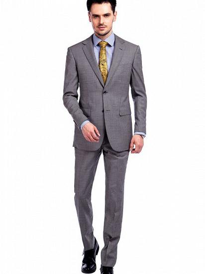 Traditional Grey Houndstooth Mens Suits