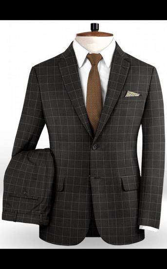 Brown Notched Lapel Tuxedo | Fashion Formal Business Men Blazer Suits_2