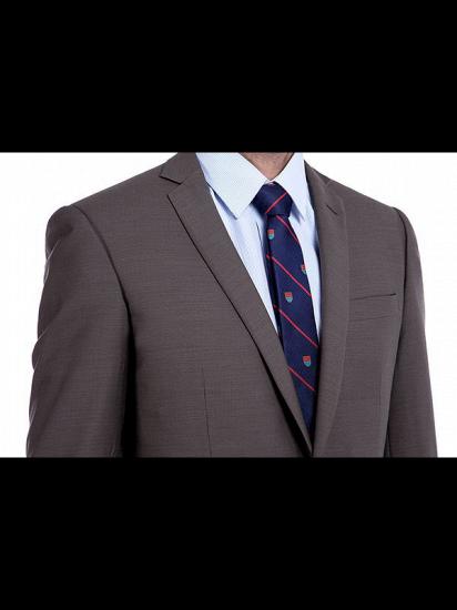 Casey Solid Chocolate Business Mens Suits Sale_5