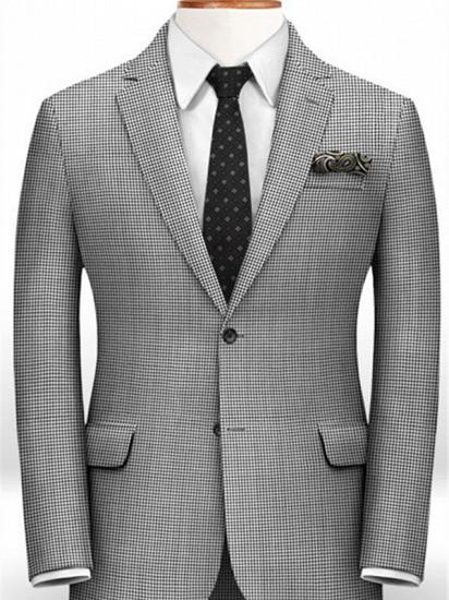 British Style Vintage Tuxedo Jacket | Men Business Suit Slim Fit with 2 Piece Set_1