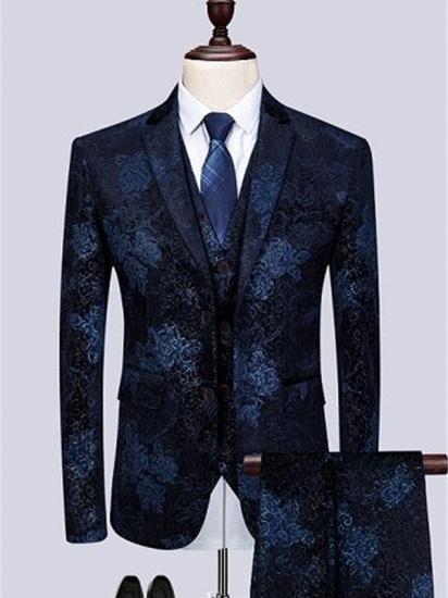 Formal Men Suits for Wedding Prom | Navy Blue Business Man Blazer Groom Wedding Tuxedos