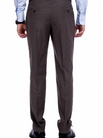 Casey Solid Chocolate Business Mens Suits Sale_9