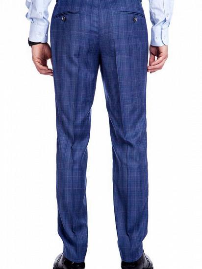 Mitchell Checked New Arrival Blue Mens Suits for Business_9