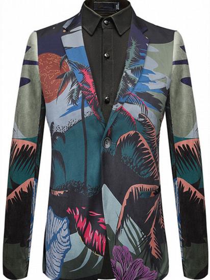 Angelo Summer Tree Printed Fashion Slim Fit Blazer Jacket_1